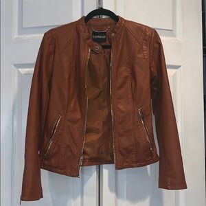 Camel colored Leather coat